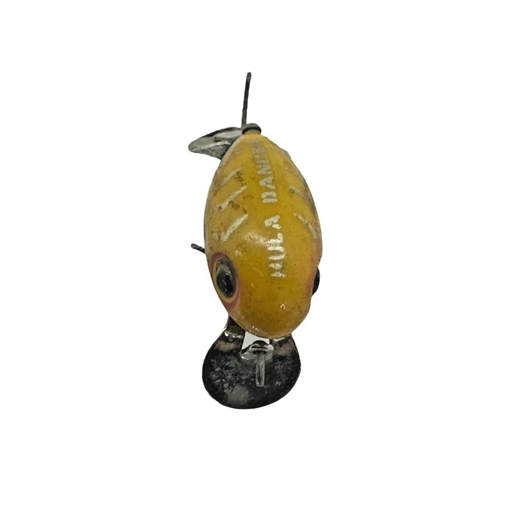 Fred Arbogast Hula Dancer Fishing Lure Yellow 50s/60s FAIR CONDITION Vintage